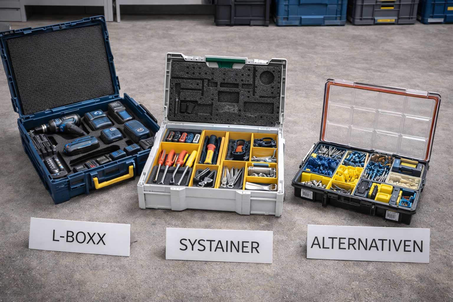 Schaumeinlagen, Trennsysteme und Sortimentsboxen im Einsatz