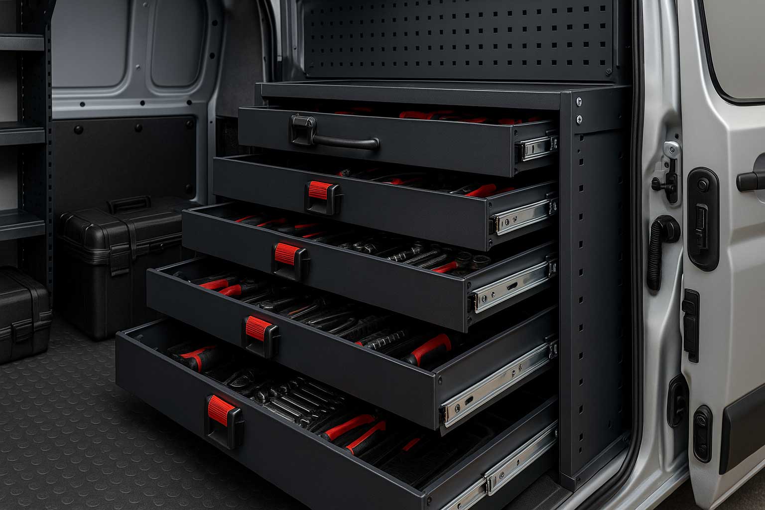 Schubladensysteme im Transporter