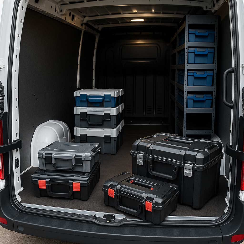 Ordnungssysteme sicher im Fahrzeug verstaut