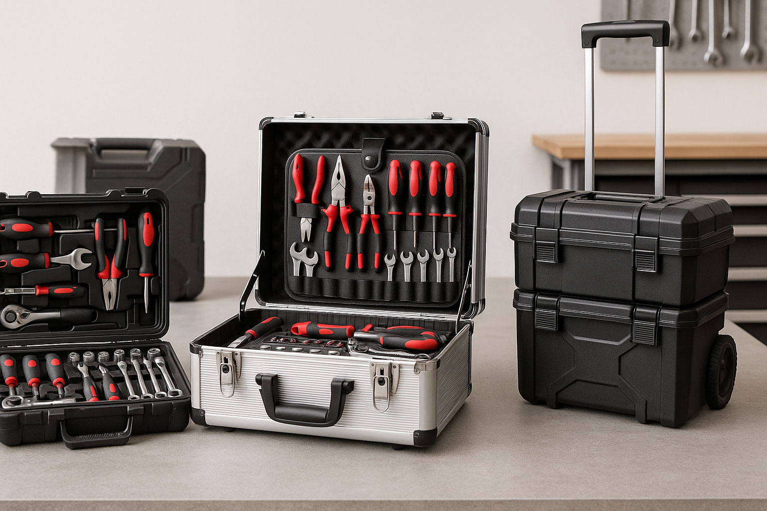 Werkzeugkoffer im Vergleich