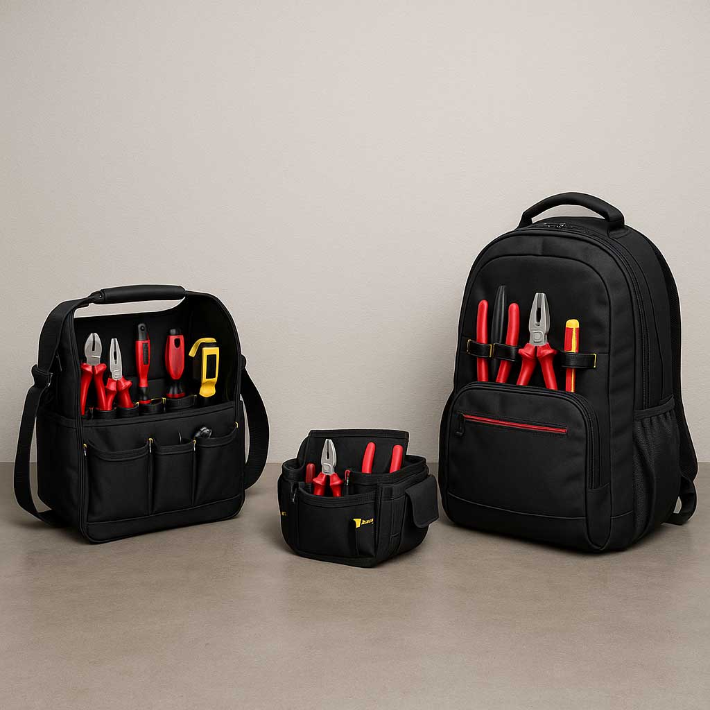 Vergleich verschiedener Werkzeugtaschen