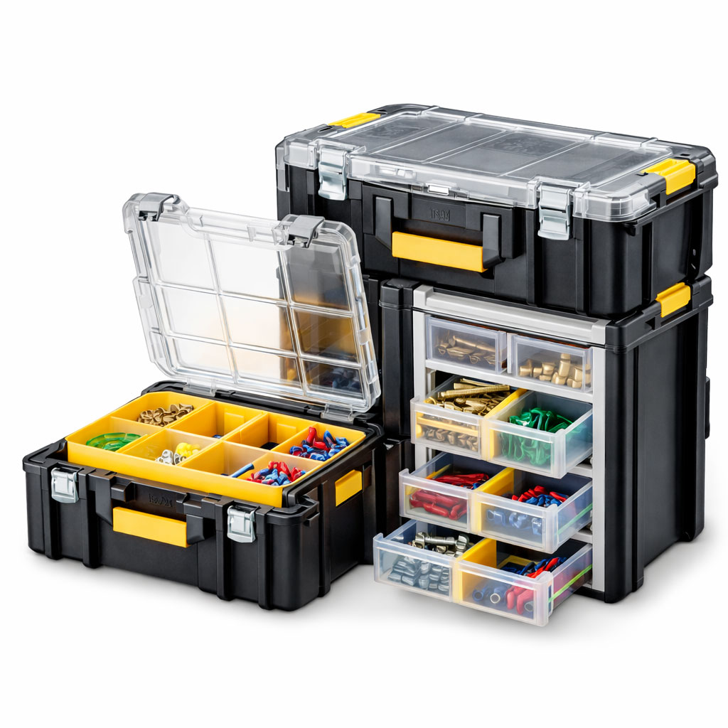 Modulare Werkzeugboxen kombinierbar