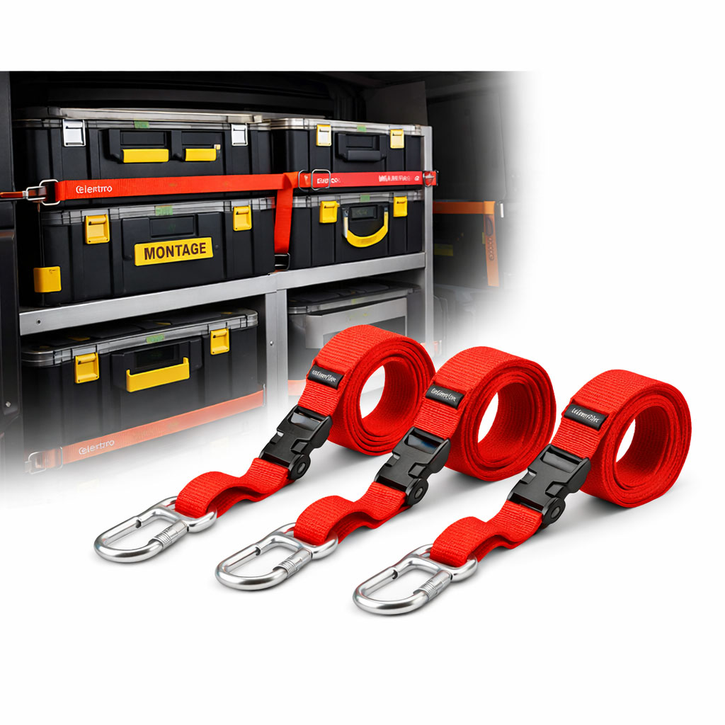 Spanngurt-Set zur schnellen Sicherung von Modulen