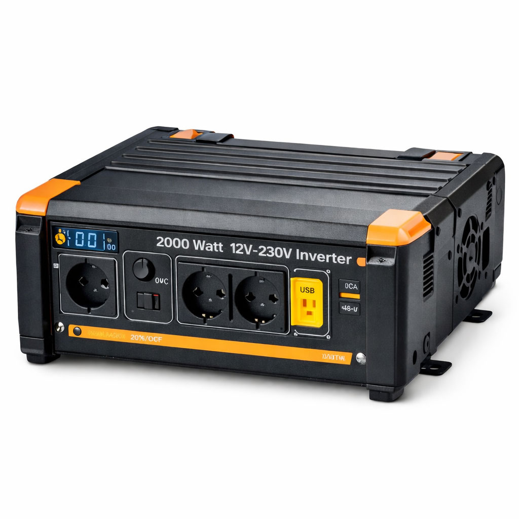 Wechselrichter 12V auf 230V für Servicefahrzeug