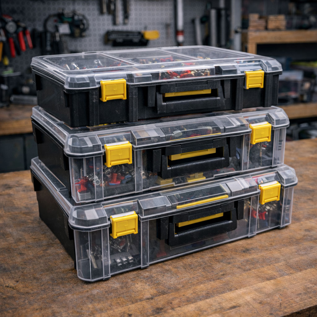 Modulare Werkzeugboxen kombinierbar