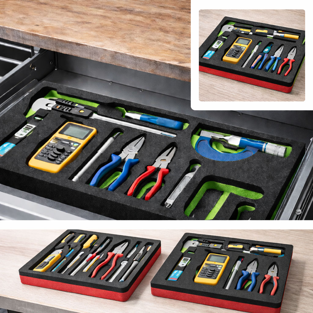 Schaumeinsatz für Werkzeugkoffer