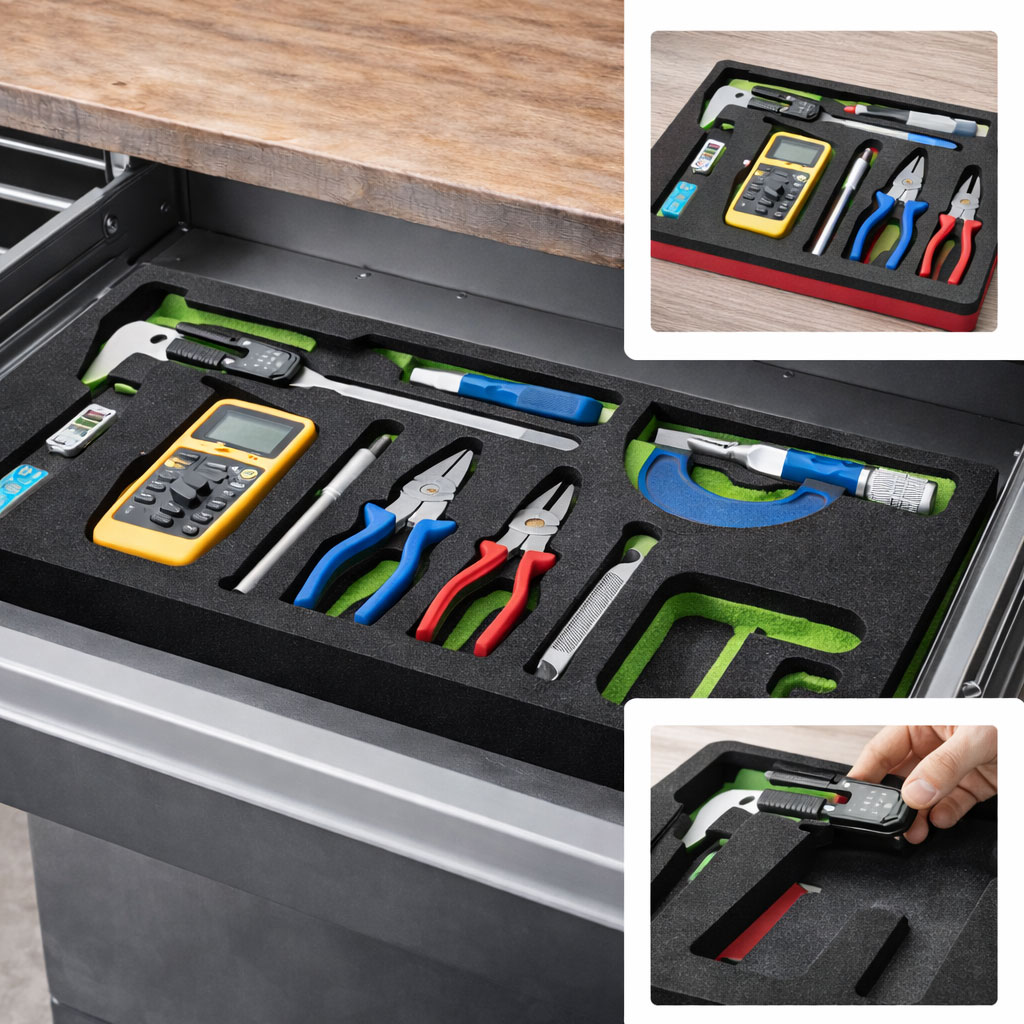 Schaumeinlage für Werkzeugkoffer