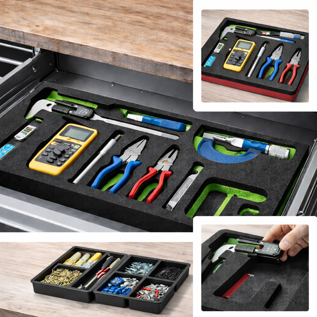 Schaumstoff Schubladeneinsatz für Werkzeug