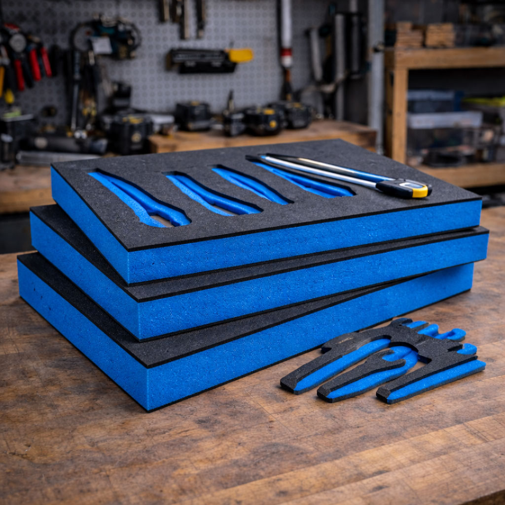 Werkzeugschaumstoff-Platten zum individuellen Zuschneiden