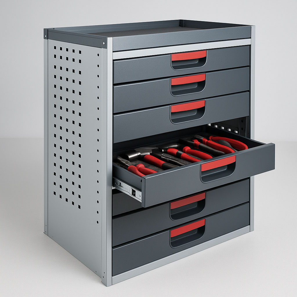 Schubladensystem für Transporter und Werkstattfahrzeug