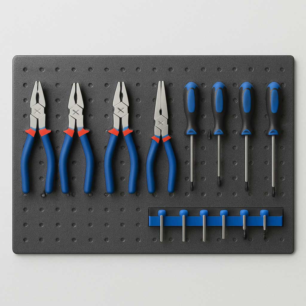 Metall-Werkzeugwand für Handwerkzeuge