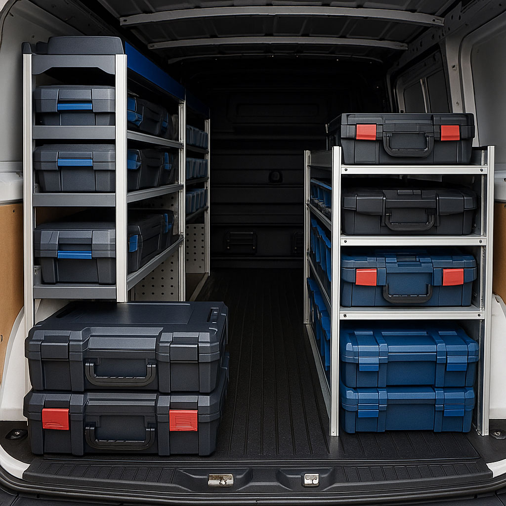 Integrierte Werkzeugkoffersysteme in Fahrzeugeinrichtung